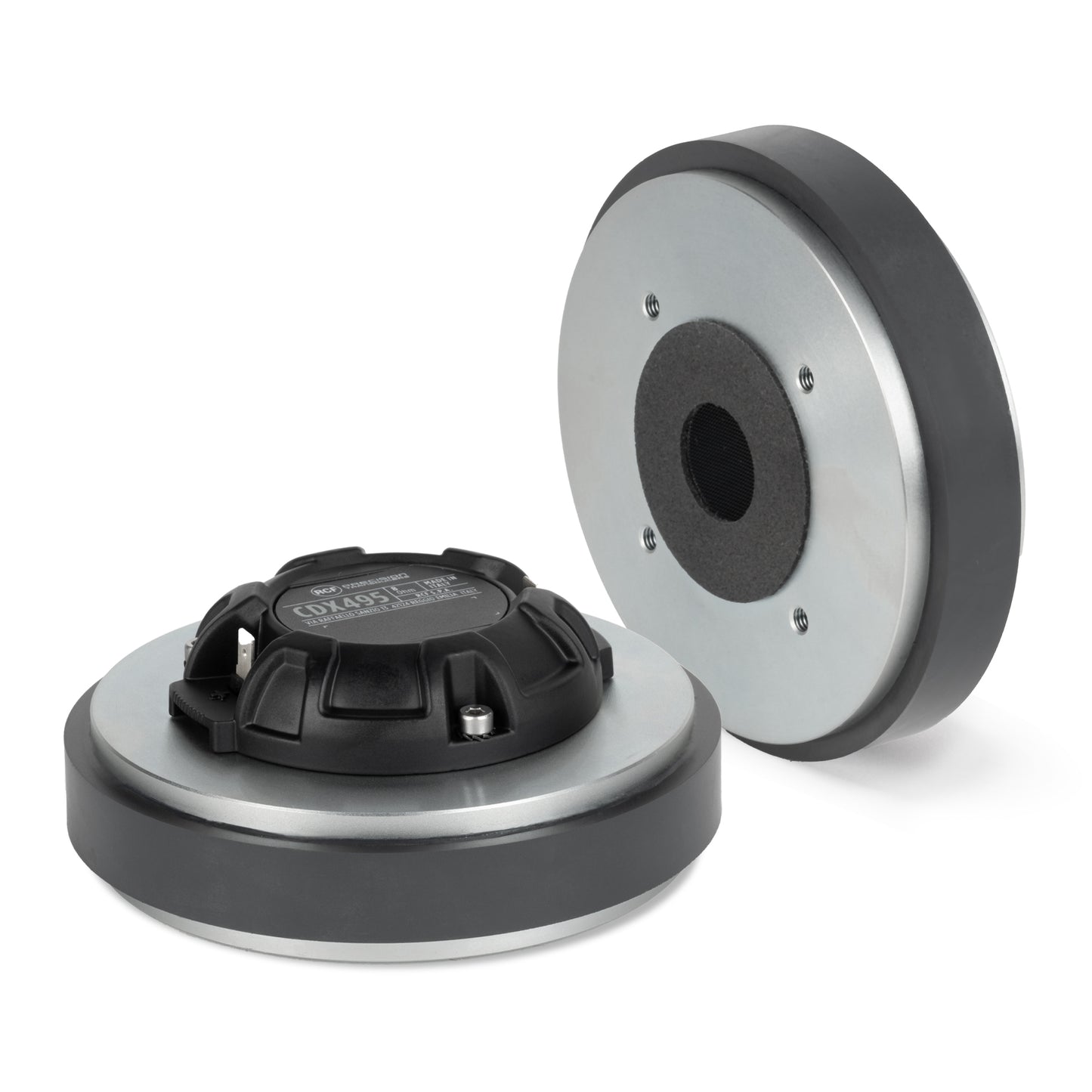 Exit: 1" 70W rms, 140W program. 109dB, 1.2-20KHz -PKX Polymer