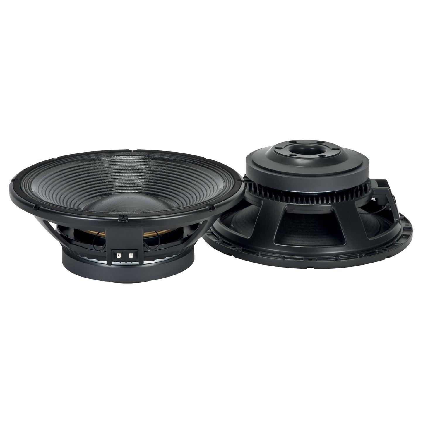 15" Power: 1500W rms, 3000W prog. Sensitivity: 96,5 dB Freq. Range 30-1000 Hz