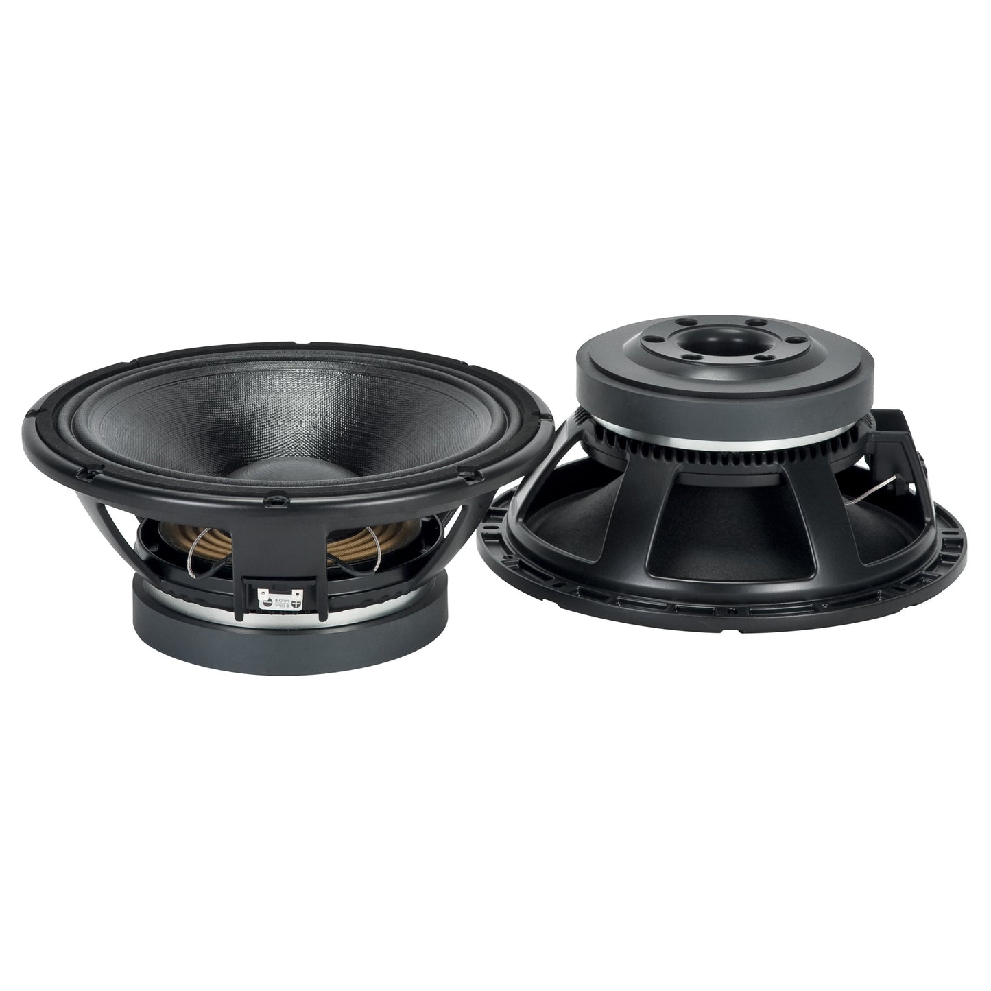 12" Power: 700W rms, 1400W prog. Sensitivity: 98,5 dB Freq. Range 45-2500 Hz