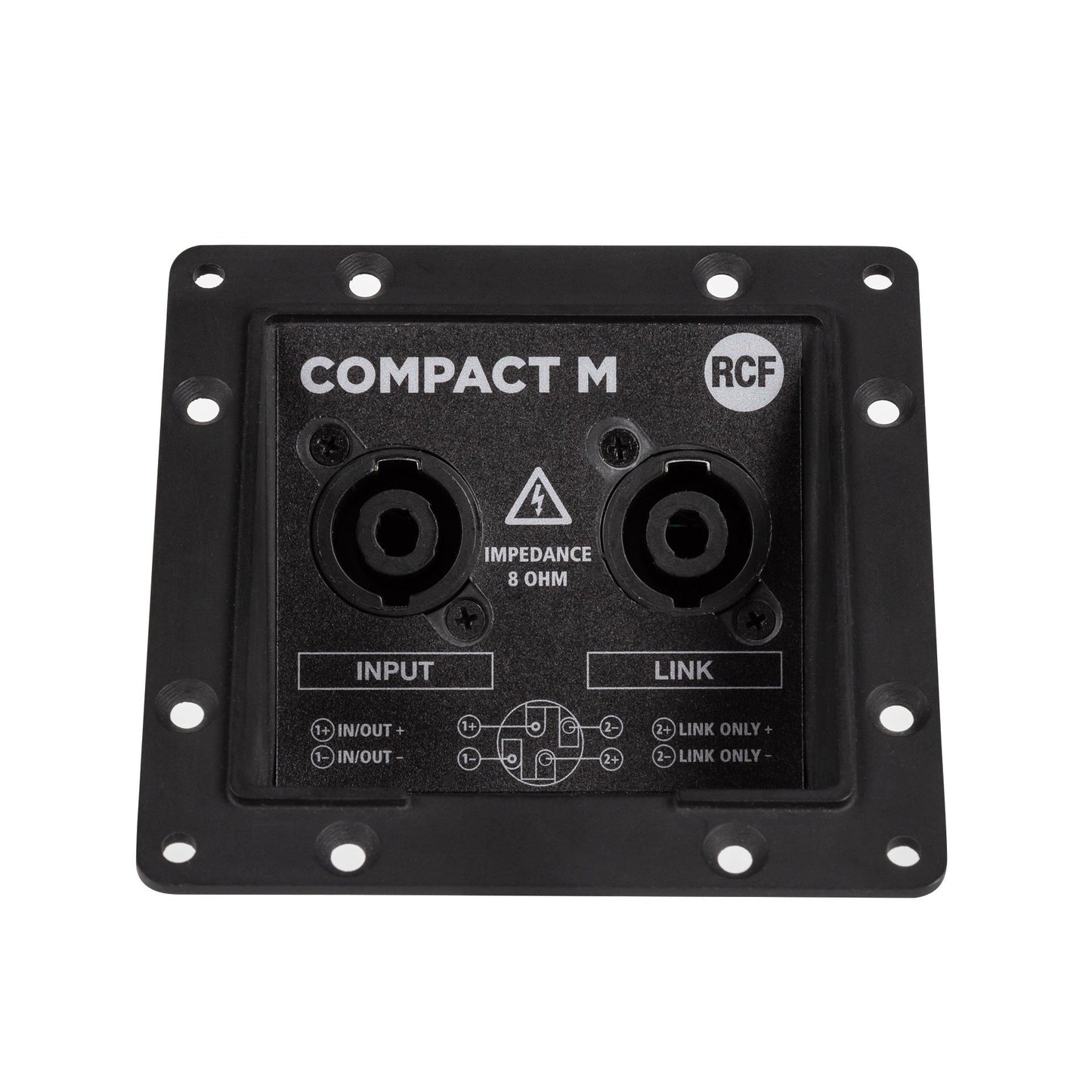 RCF AC-PNL-I/O Speakon I/O Option Panel for Compact Media Series