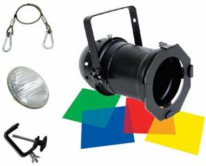 ADJ 46 Black Combo Par Can Package