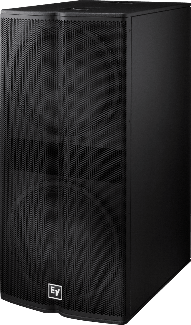 Electro-Voice TX2181 1000 watts, dual 18-inch subwoofer, EVS-18S woofers, Backbone grille, angled input panel