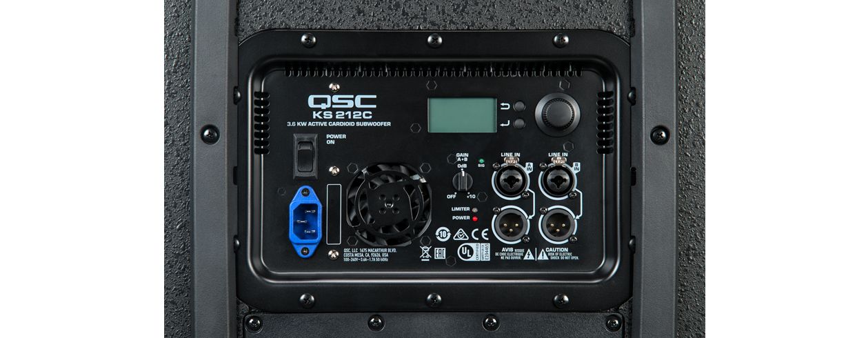 QSC KS212C Powered Dual 12-inch Cardioid Subwoofer