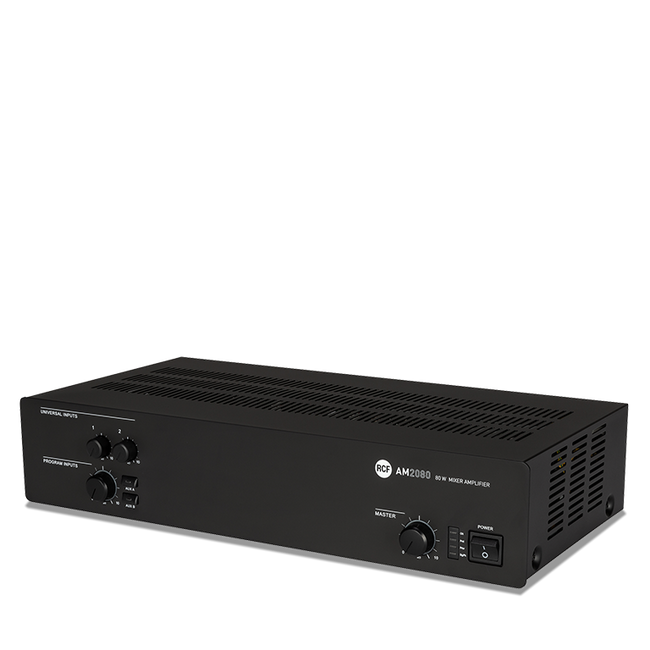 2 Input Digital Mixer/Amplifier - 4 Ω, 70/100V, 80W