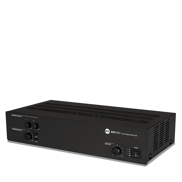 2 Input Digital Mixer/Amplifier - 4 Ω, 70/100V, 80W