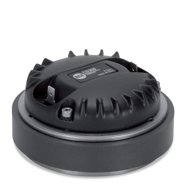 Exit:1" 50W rms, 100W program. 108 dB, 1200-20KHz -Mylar