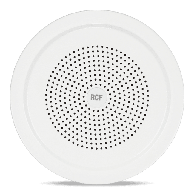 5" Twin-Cone Ceiling Flush/Semi Flush Mounting Speaker, White, 6W, 70-100V - EN54-24