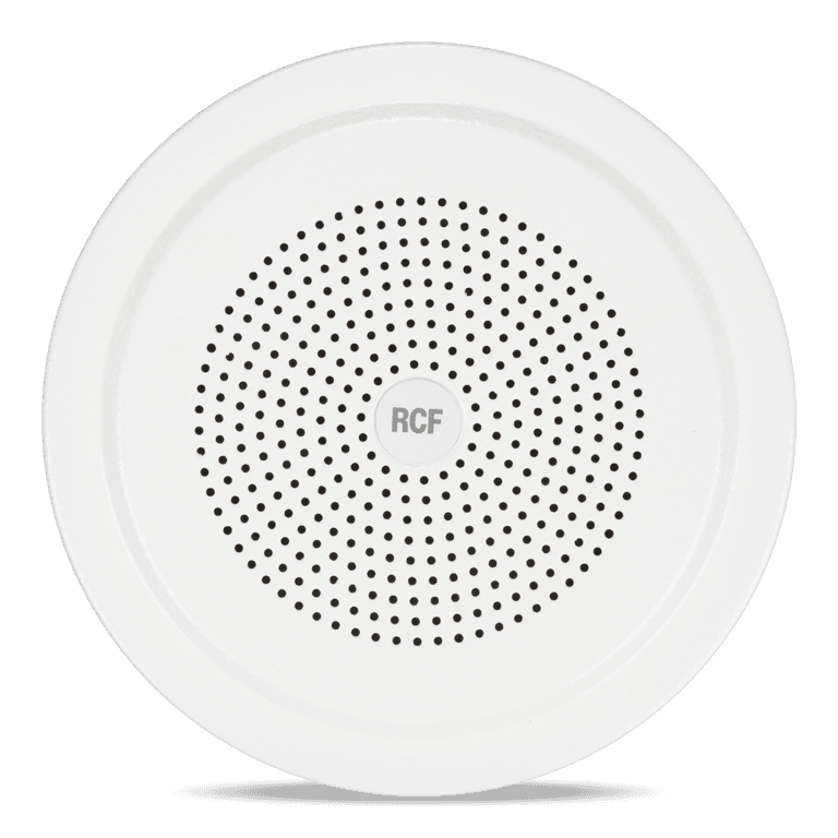 5" Twin-Cone Ceiling Flush/Semi Flush Mounting Speaker, White, 6W, 70-100V - EN54-24