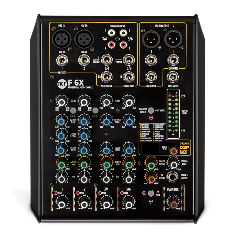 6 Channel Mixer w/ FX