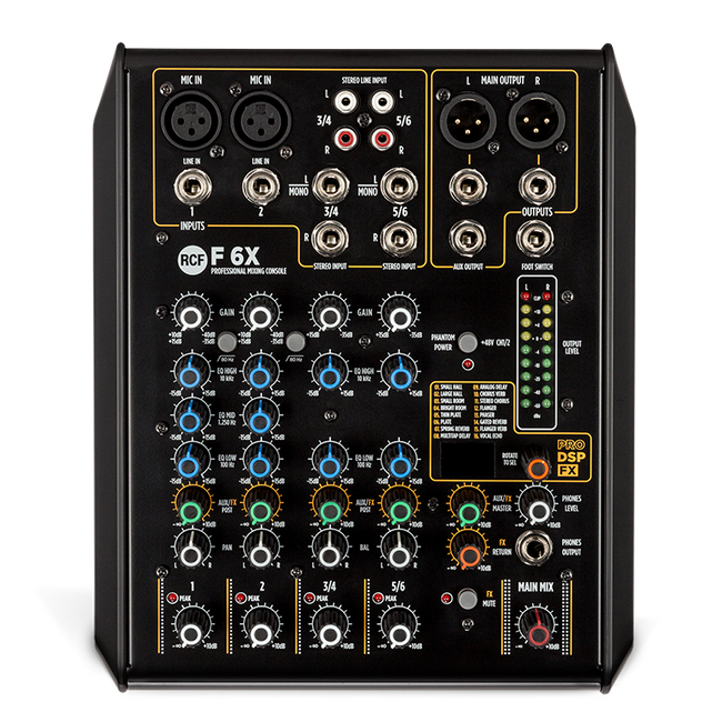 6 Channel Mixer w/ FX
