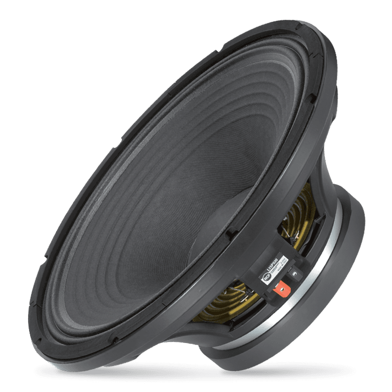 15" Power: 350W rms, 700W prog. Sensitivity: 100 dB Freq. Range 40-3000 Hz
