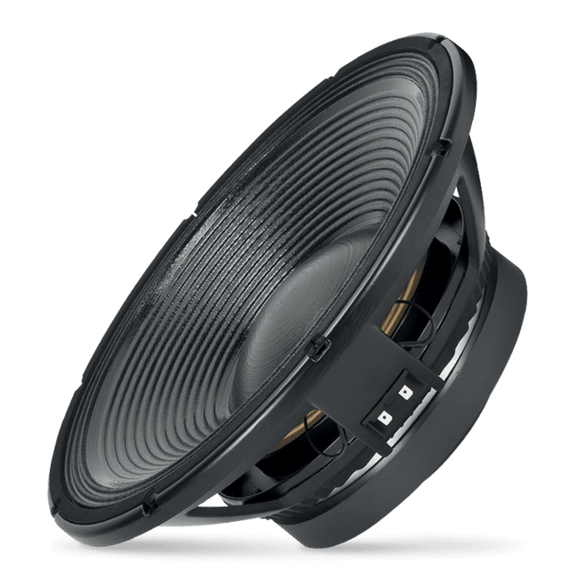 15" Power: 1500W rms, 3000W prog. Sensitivity: 96,5 dB Freq. Range 30-1000 Hz