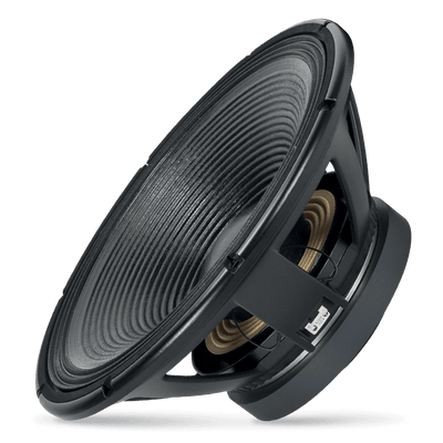 18" Power: 1800W rms, 3600W prog. Sensitivity: 97 Freq. Range 30-1000 Hz