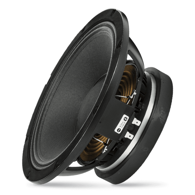 10" Power: 300W rms, 600W prog. Sensitivity: 98 dB Freq. Range 50-3500 Hz