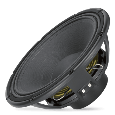 12" Power: 650W rms, 1300W prog. Sensitivity: 98 dB Freq. Range 40-2000 Hz
