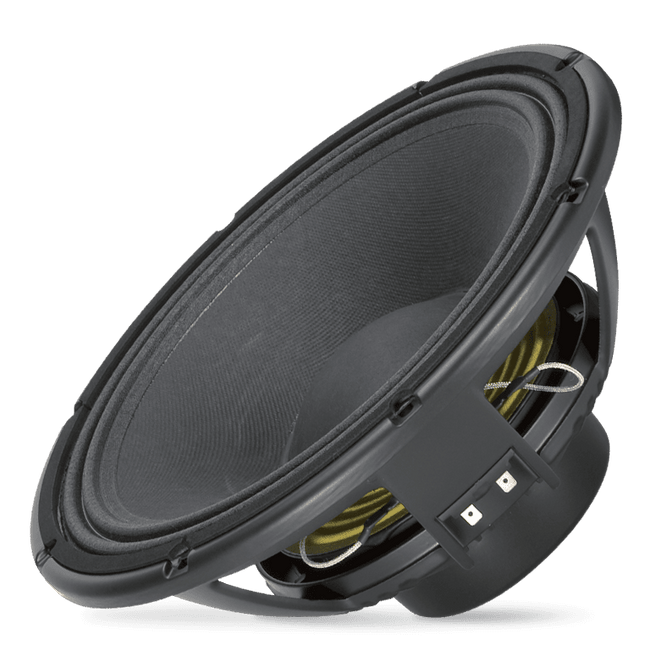12" Power: 650W rms, 1300W prog. Sensitivity: 98 dB Freq. Range 40-2000 Hz