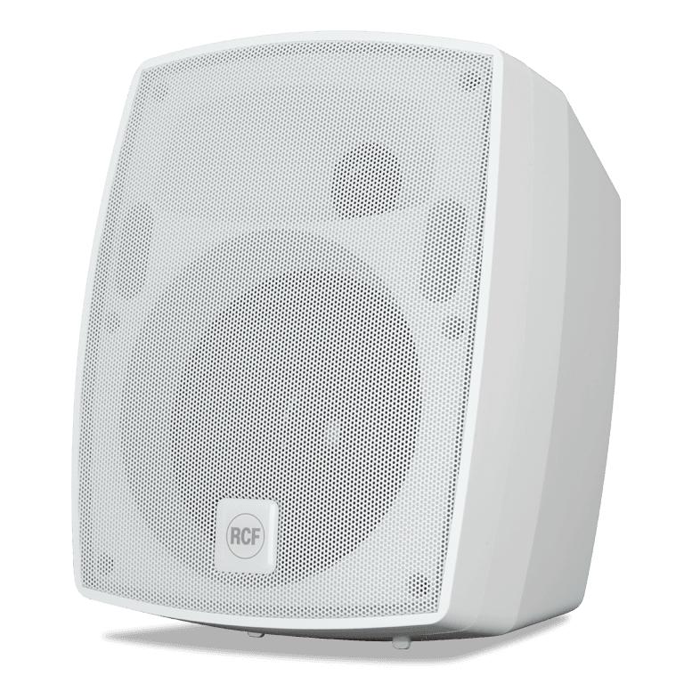 2 Way Bass Reflex Wall Mount Cabinet, 30W - White - Trasf/Low Imp