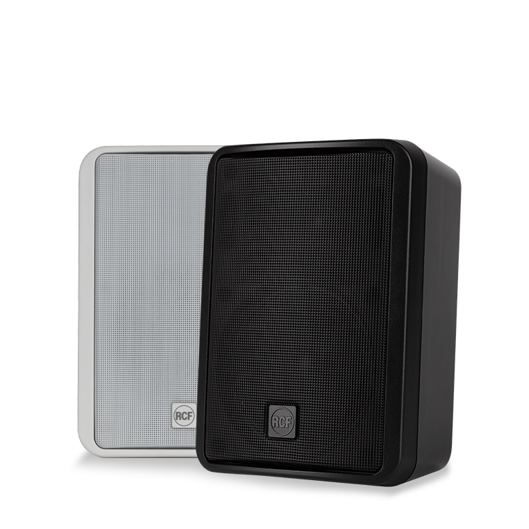 Passive 160W 4" Two-Way Bass Reflex Speaker w/ Transformer (Pair) (White)