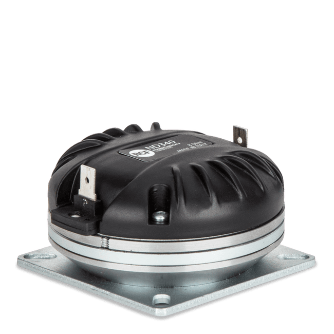 Exit:1" 50W rms, 100W program. 110 dB. 1500-20KHz -Kapton