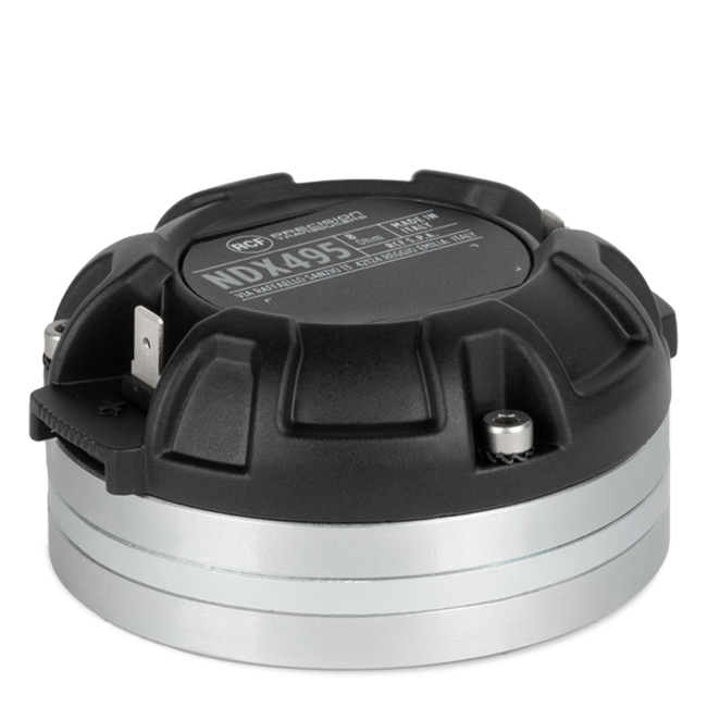 Exit: 1" 70W rms, 140W program. 109dB, 1.2-20KHz -PKX Polymer