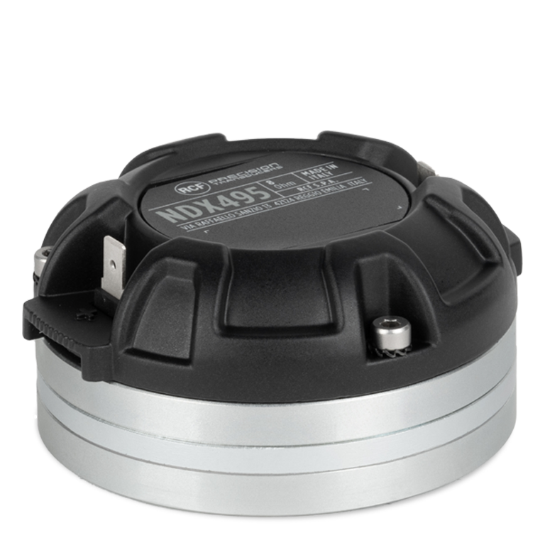 Exit: 1" 70W rms, 140W program. 109dB, 1.2-20KHz -PKX Polymer
