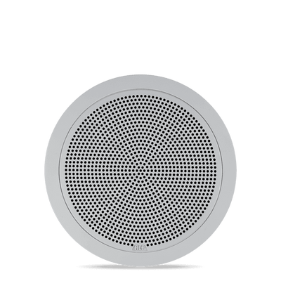 6" Twin-Cone Flush Mounting Ceiling Speaker, White, 6W, 70-100V, Plastic Grille