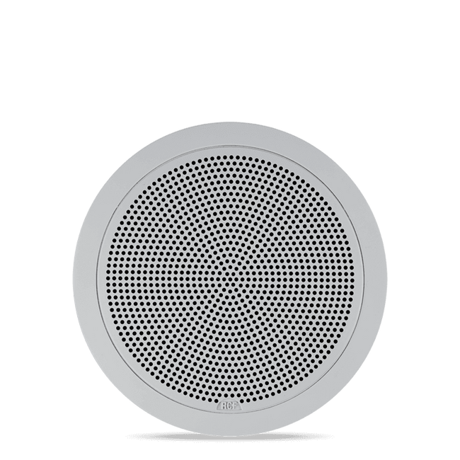 6" Twin-Cone Flush Mounting Ceiling Speaker, White, 6W, 70-100V, Plastic Grille