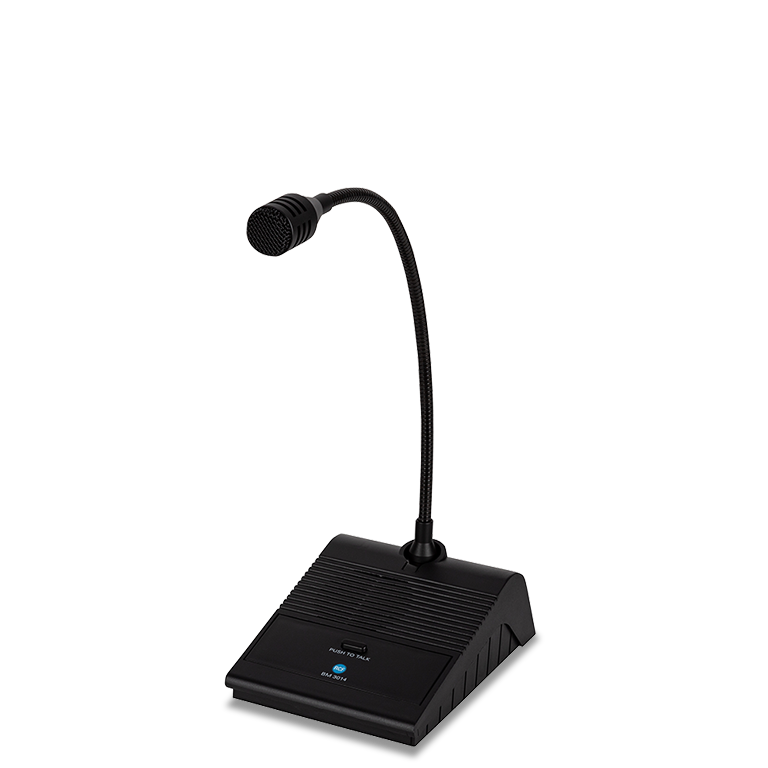 Desk-top paging mike console, 5mt.cable with XLR conn.