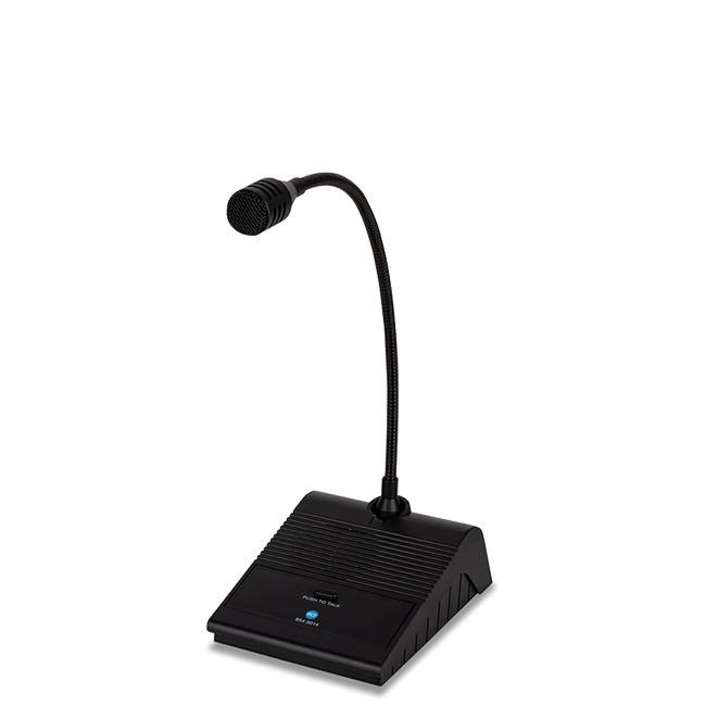 Desk-top paging mike console, 5mt.cable with XLR conn.