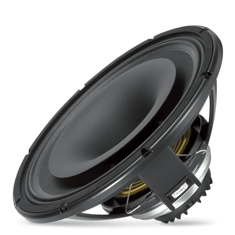 Woofer: 15" Power 450 Watt rms,  900W program. Sensitivity 101 dB. Compression Driver: Exit 1.5" Power 90 Watt rms, 180W program. Sensitivity 110 dB