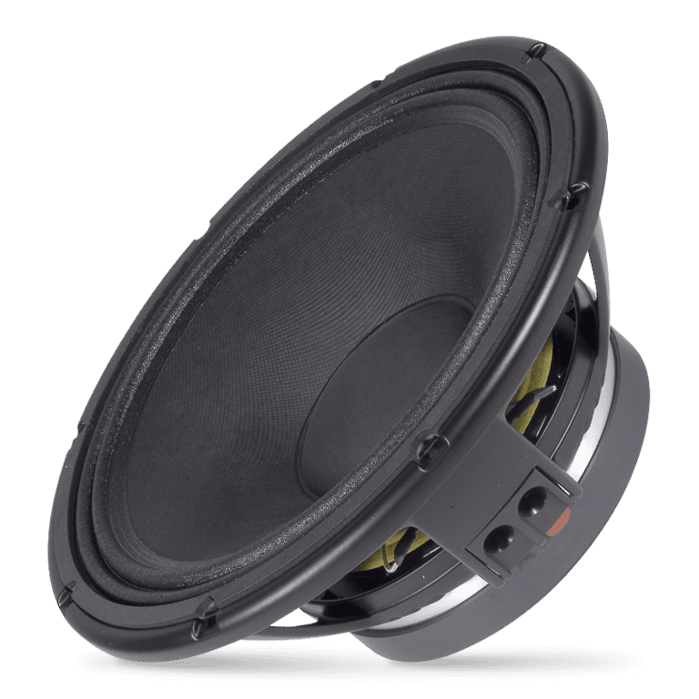 12" Power: 450W rms, 900W prog. Sensitivity: 97 dB Freq. Range 40-2000 Hz