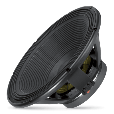 18" Power: 900W rms, 1800W prog. Sensitivity: 98 dB Freq. Range 30-1000 Hz