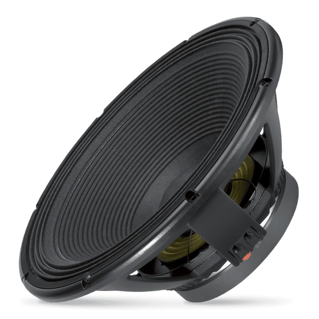 18" Power: 900W rms, 1800W prog. Sensitivity: 98 dB Freq. Range 30-1000 Hz