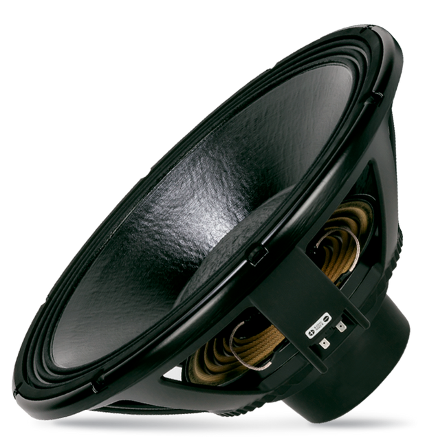 18" Power: 1500W rms, 3000W prog. Sensitivity: 97 dB Freq. Range 25-1000 Hz