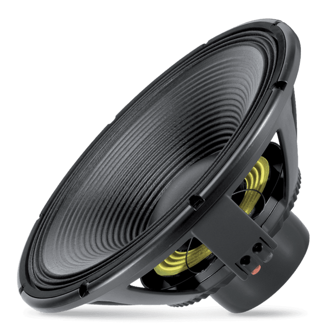 18" Power: 1500W rms, 3000W prog. Sensitivity: 97,5 Freq. Range 30-1000 Hz