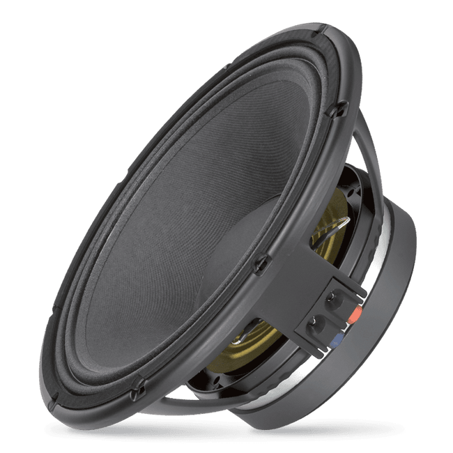 12" Power: 400W rms, 800W prog. Sensitivity: 98 dB Freq. Range 50-3000 Hz