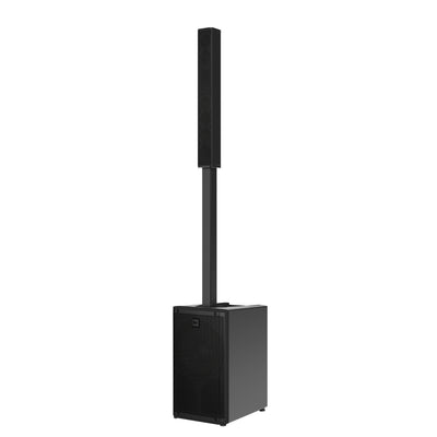 Active 2100W Portable Three-Way Column Array w/ JMixRemote App Capability, INCLUDES: