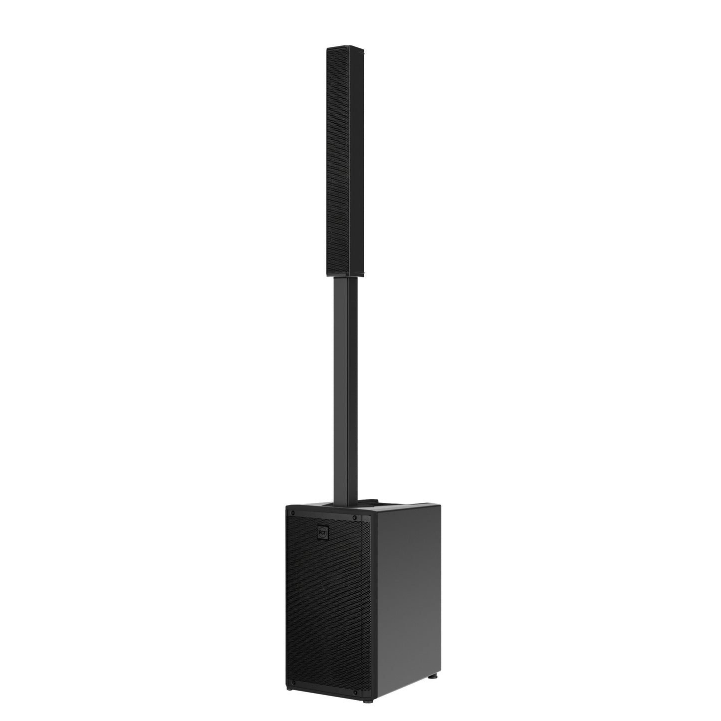 White Active 2100W Portable Three-Way Column Array, INCLUDES:
