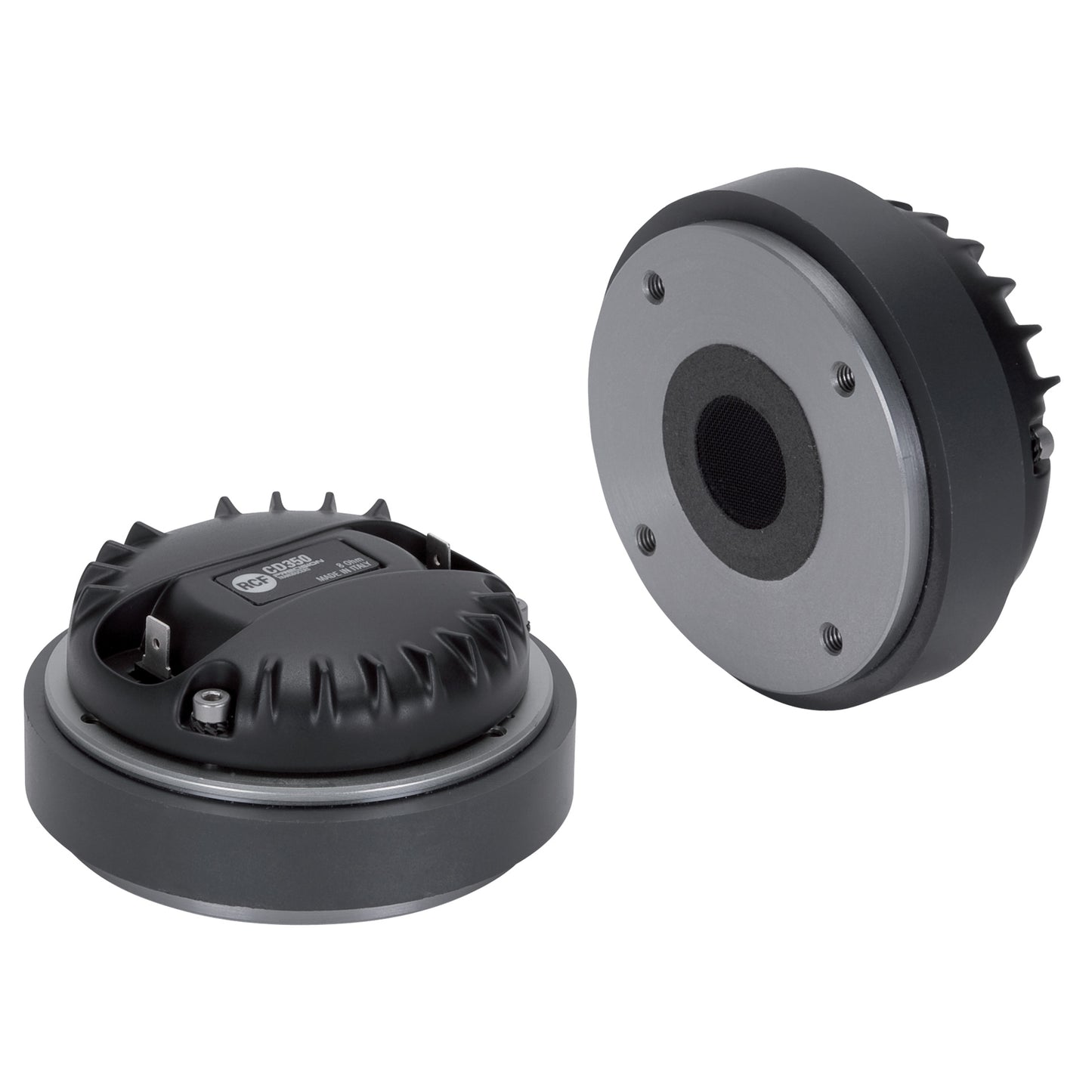 Exit:1" 50W rms, 100W program. 108 dB, 1200-20KHz -Mylar