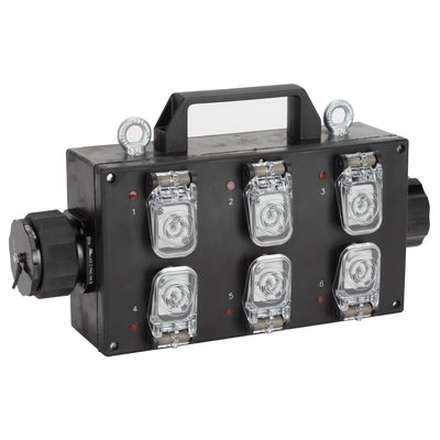 LKS19 IN/OUT Weatherproof Power Box (6X Powercon Output)