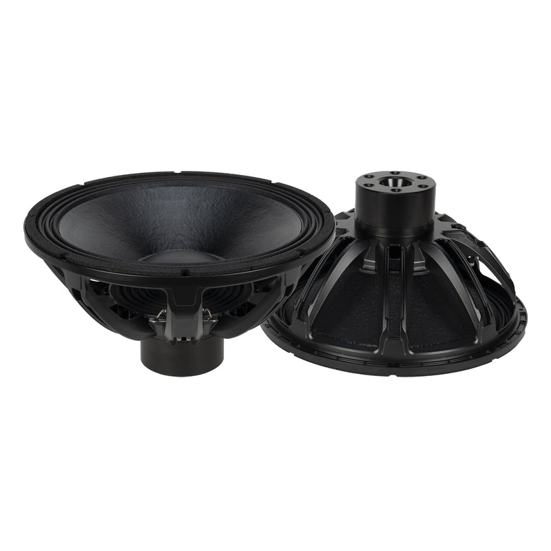 19" Power: 1500W rms, 3000W prog. Sensitivity: 98.5dB Freq. Range 25-1000Hz