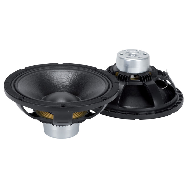 12" Power: 500W rms, 1000W prog. Sensitivity: 98,5 dB Freq. Range 50-3000 Hz