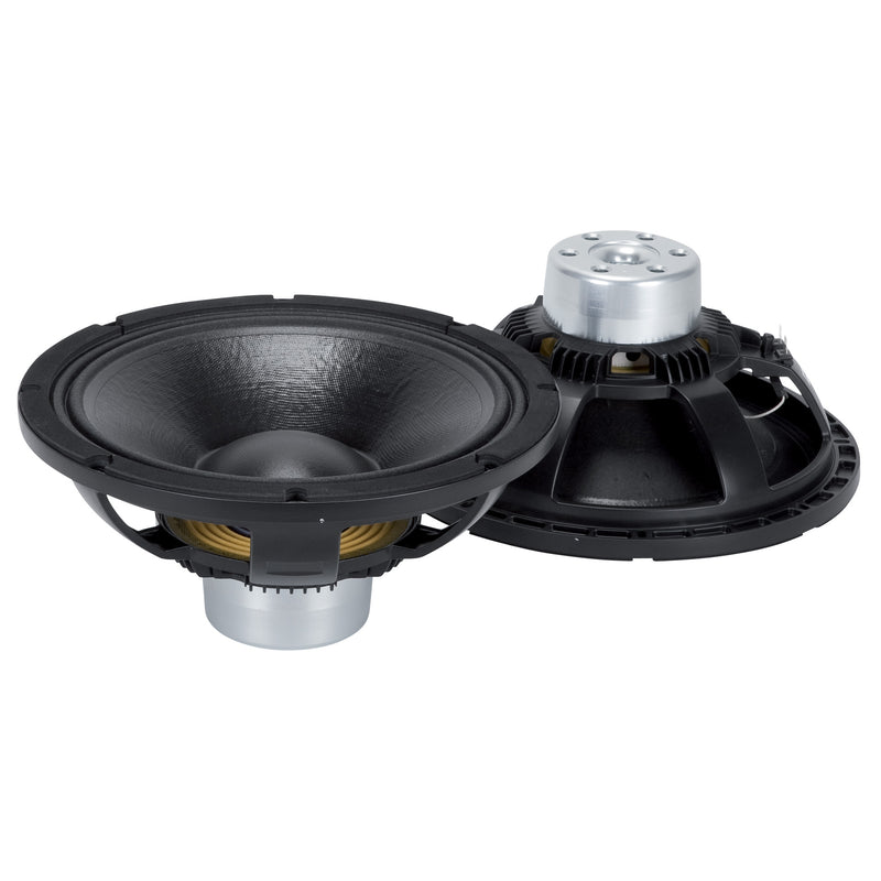 12" Power: 500W rms, 1000W prog. Sensitivity: 98,5 dB Freq. Range 50-3000 Hz