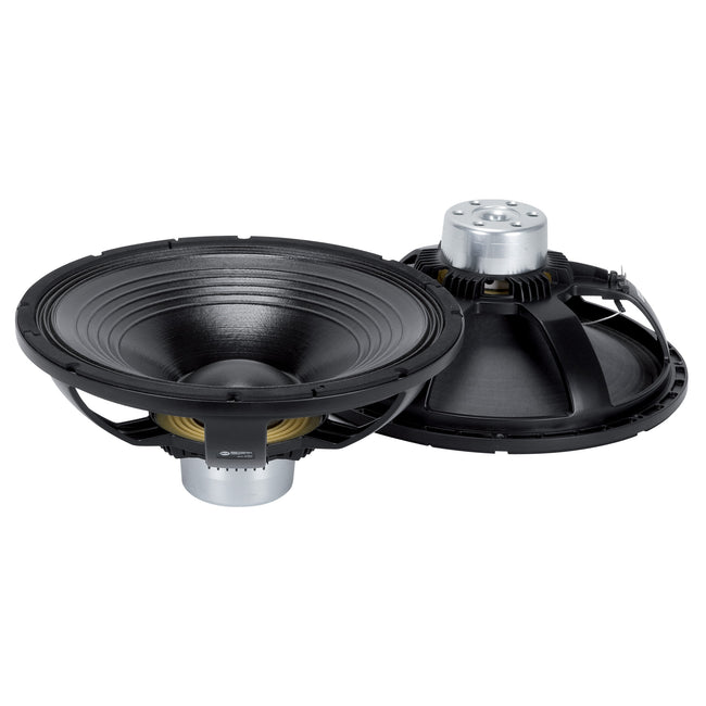 15" Power: 500W rms, 1000W prog. Sensitivity: 99,5 dB Freq. Range 40-3500 Hz