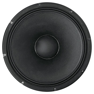 15" Power: 650W rms, 1300W prog. Sensitivity: 99 dB Freq. Range 40-2000 Hz