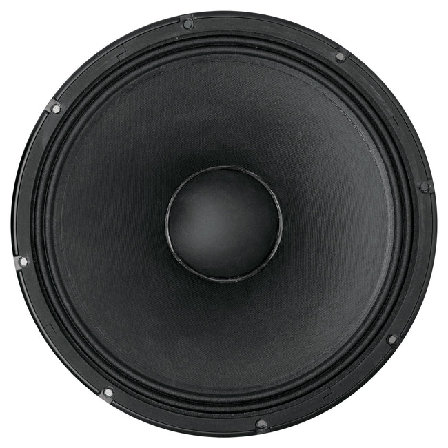 15" Power: 650W rms, 1300W prog. Sensitivity: 99 dB Freq. Range 40-2000 Hz