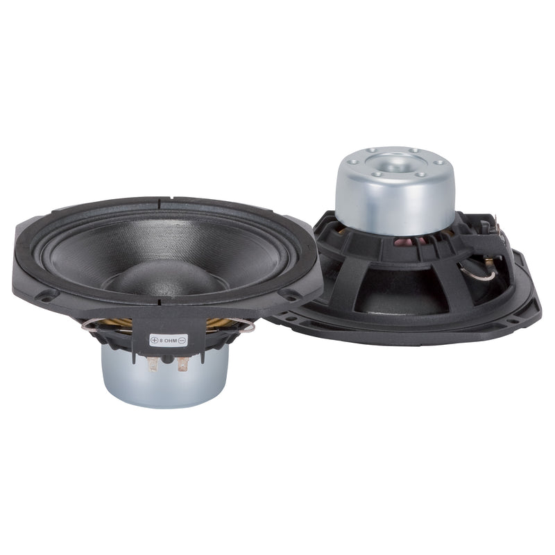 8" Power: 300W rms, 600W prog. Sensitivity: 96 dB Freq. Range 60-3500 Hz