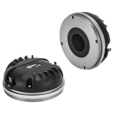 Exit:1.4" 110W rms, 220W program. 109 dB, 500-20KHz -Titanium