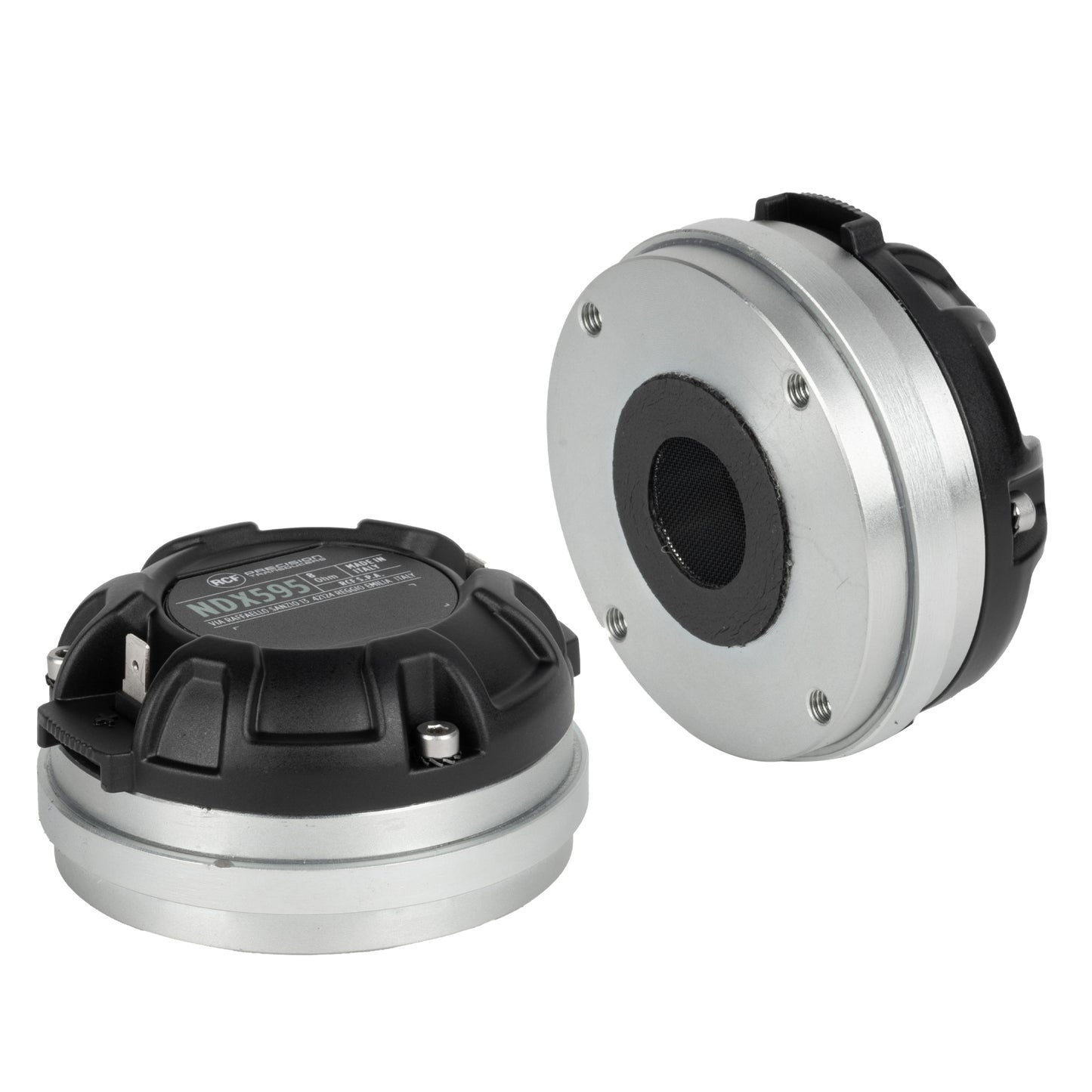 Exit: 1" 70W rms, 140W program. 110dB, 1.2-20KHz -PKX Polymer