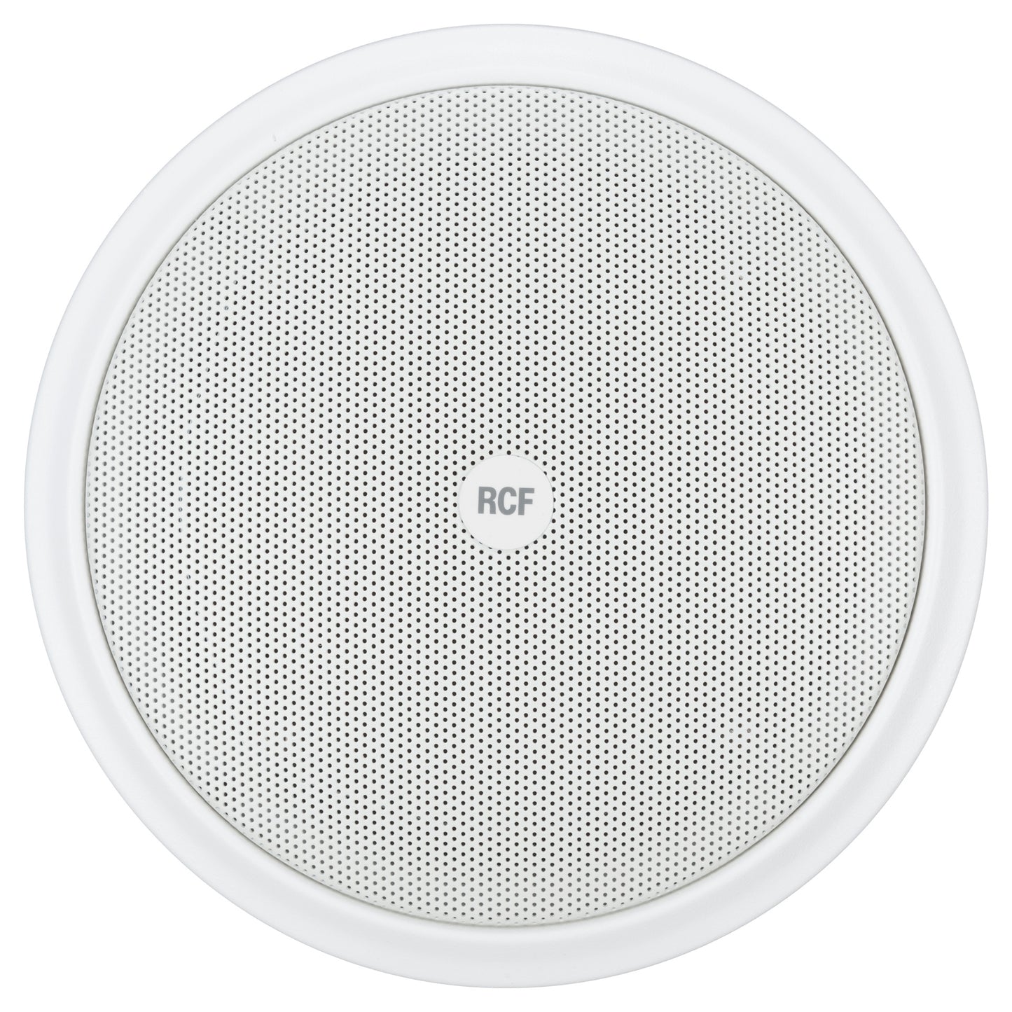 6" Twin-Cone Flush Mounting Ceiling Speaker, White Frame+Grid, 6W, 70-100V. Steel Back-Can Included - EN54-24